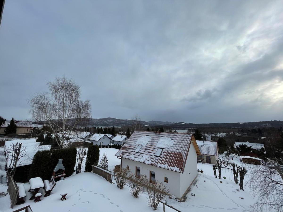 Bieszczadzki Hals - Dom Z 6 Sypialniami Villa Polańczyk Exteriör bild